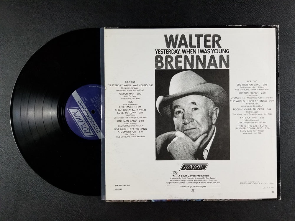 Walter Brennan - Yesterday, When I Was Young (1970, LP)