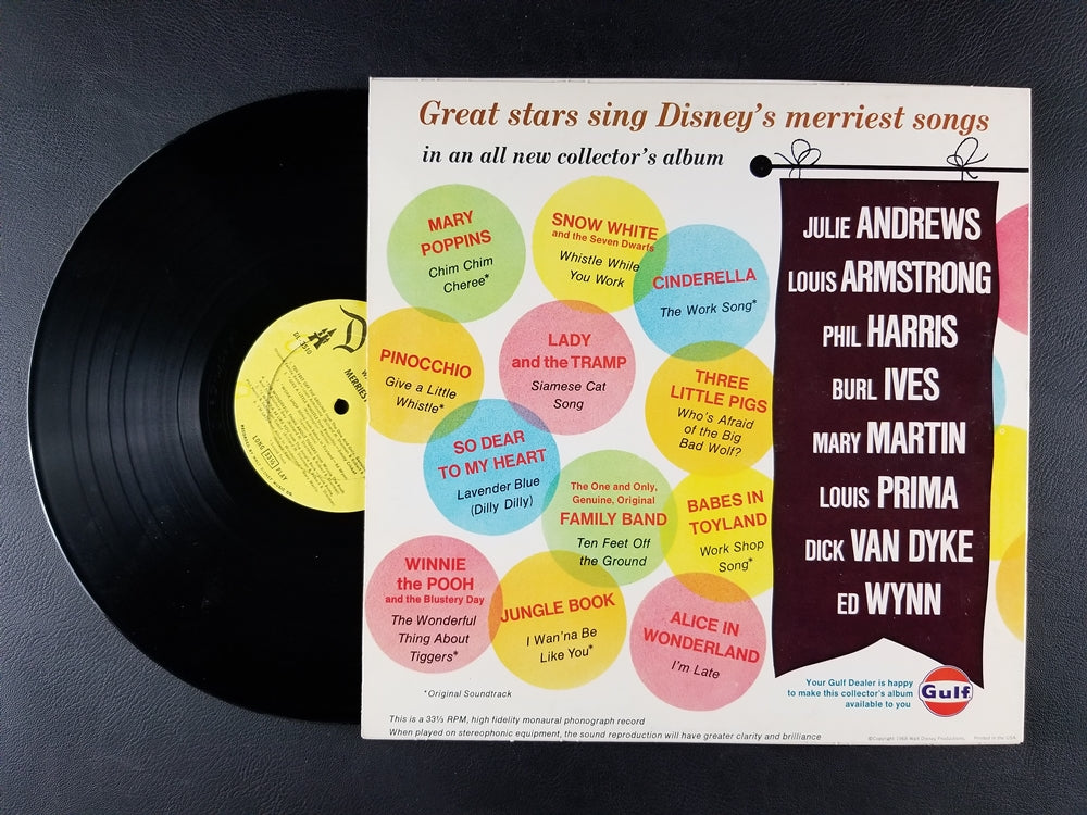 Various Artists - Walt Disney's Merriest Songs (1968, LP)