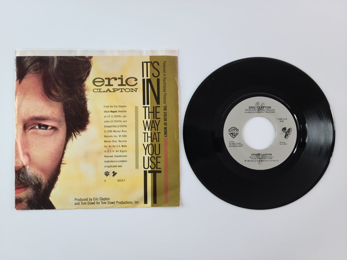 Eric Clapton - It's in the Way That You Use It (1986, 7'' Single)