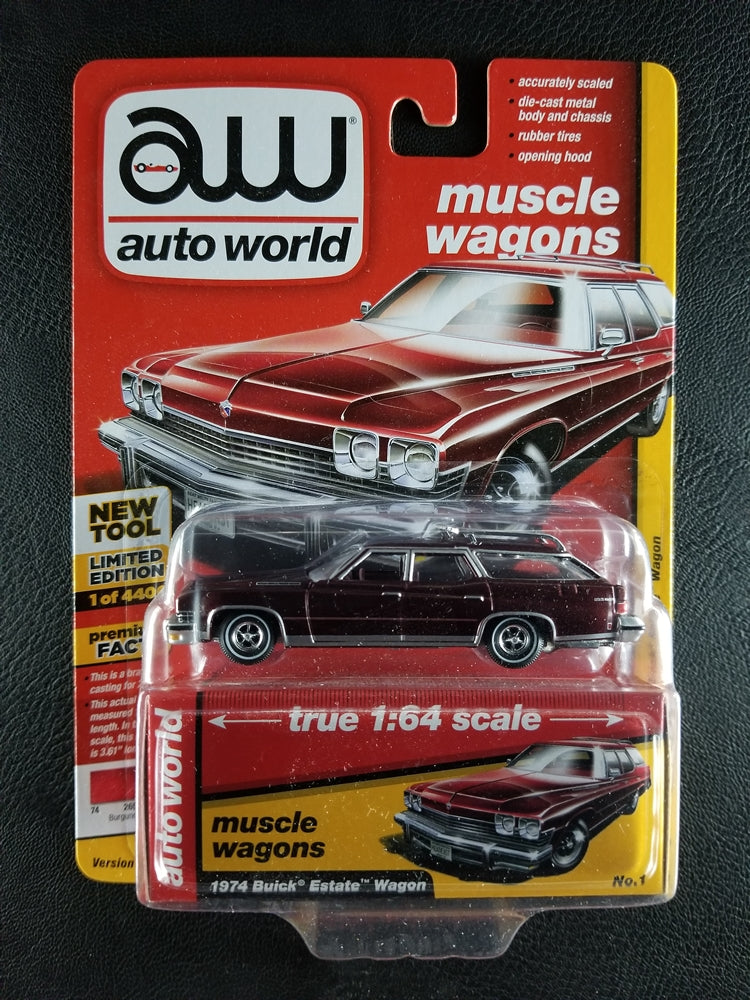 Auto World - 1974 Buick Estate Wagon (Burgundy Red)