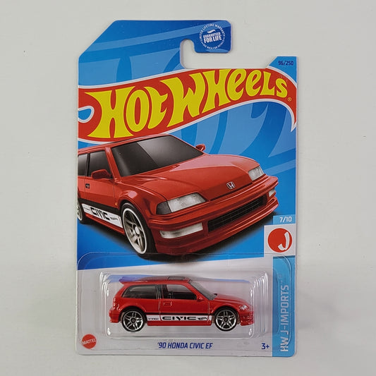 Hot Wheels - '90 Honda Civic EF (Red)