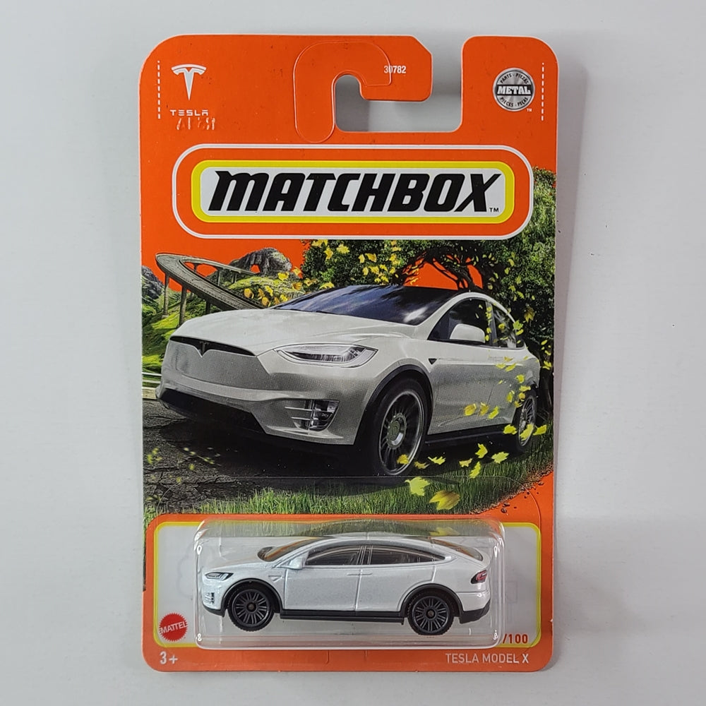 Matchbox - Tesla Model X (Metalflake White)