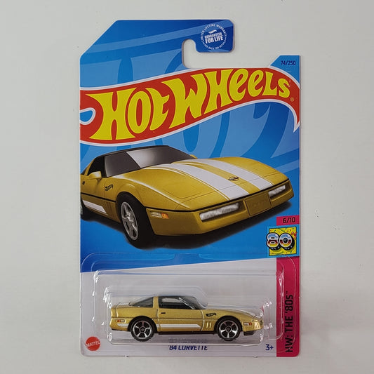 Hot Wheels - '84 Corvette (Metalflake Champagne Gold)