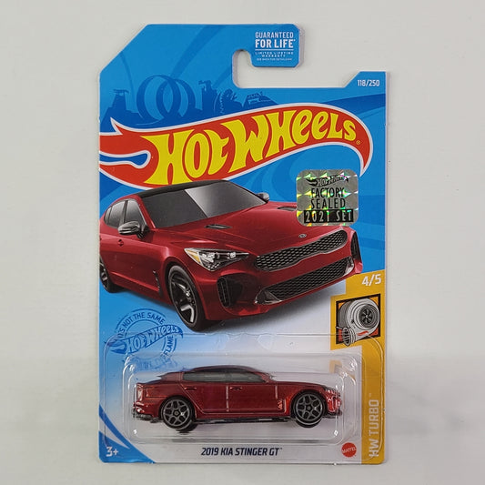 Hot Wheels - 2019 Kia Stinger GT (Metalflake HiChroma Red) [Factory Sealed 2021 Set]