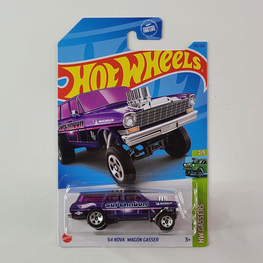 Hot Wheels - '64 Nova Wagon Gasser (Metallic Purple)