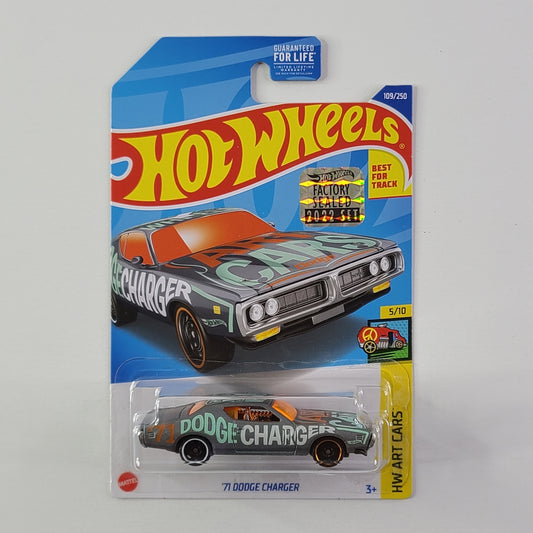 Hot Wheels - '71 Dodge Charger (Metalflake Gray) [Factory Sealed 2022 Set]