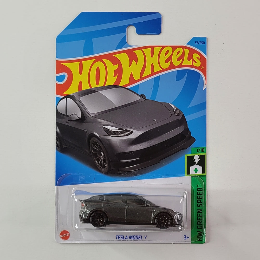 Hot Wheels - Tesla Model Y (Midnight Silver Metallic) [Card Variant]