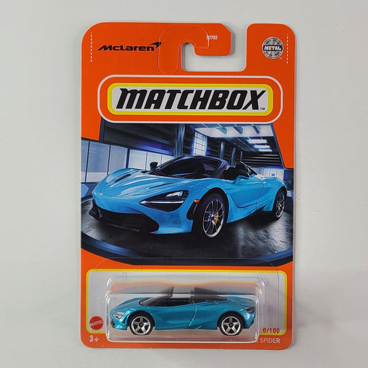 Matchbox - McLaren 720S Spider (Metalflake Belize Blue)