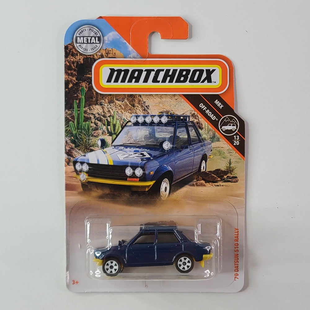 Matchbox - '70 Datsun 510 Rally (Dark Blue)