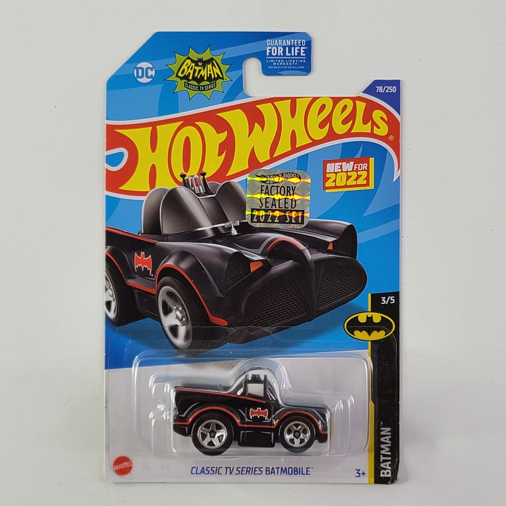 Hot Wheels - Classic TV Series Batmobile (Black) [Factory Sealed 2022 Set]