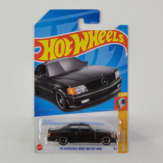 Hot Wheels - '89 Mercedes-Benz 560 SEC AMG (Black) [Card Variant]
