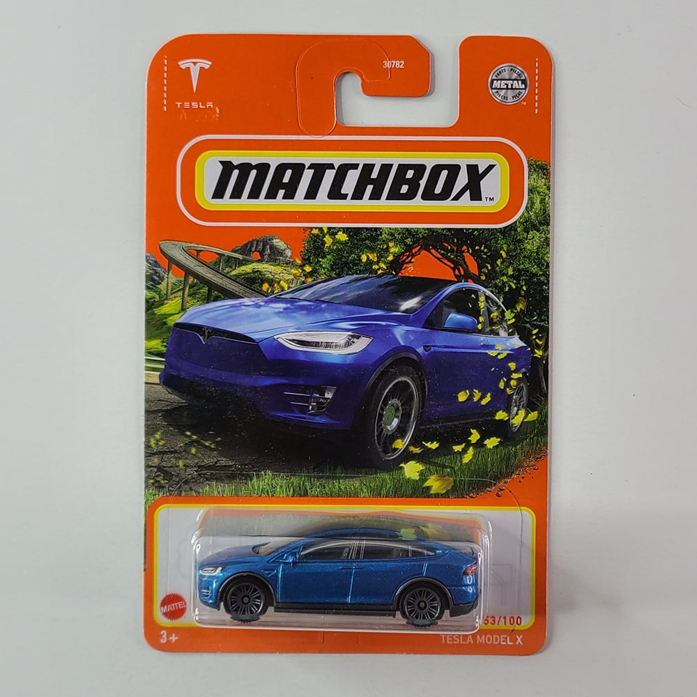 Matchbox - Tesla Model X (Metalflake Blue)