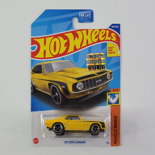 Hot Wheels - '69 COPO Camaro (Yellow) [Factory Sealed 2022 Set]
