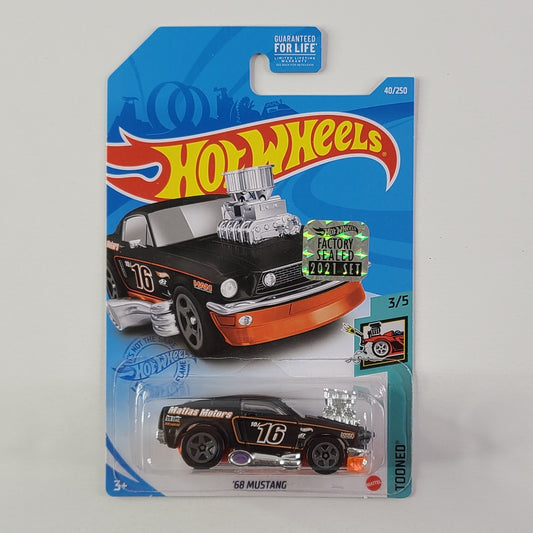 Hot Wheels - '68 Mustang (Satin Black) [Factory Sealed 2021 Set]