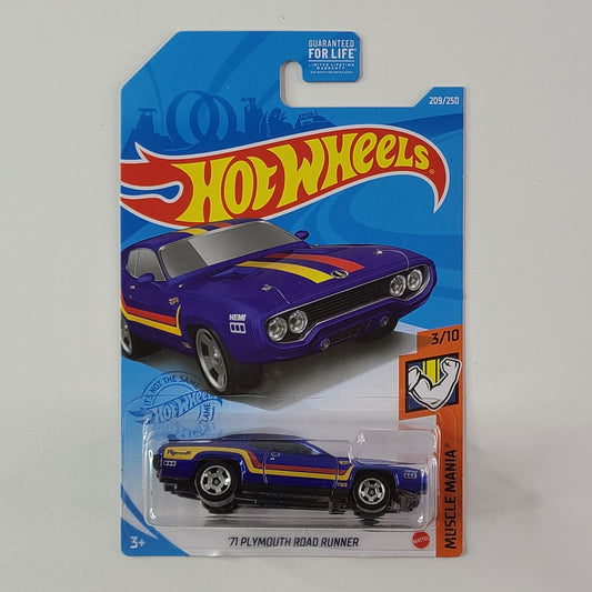 Hot Wheels - '71 Plymouth Road Runner (Blue)