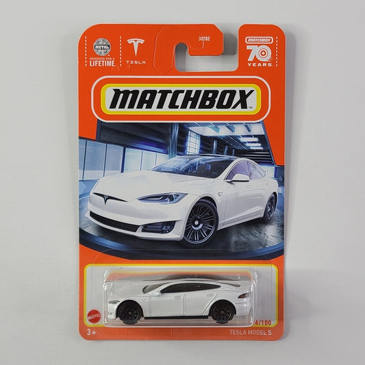 Matchbox - Tesla Model S (Pearl White)