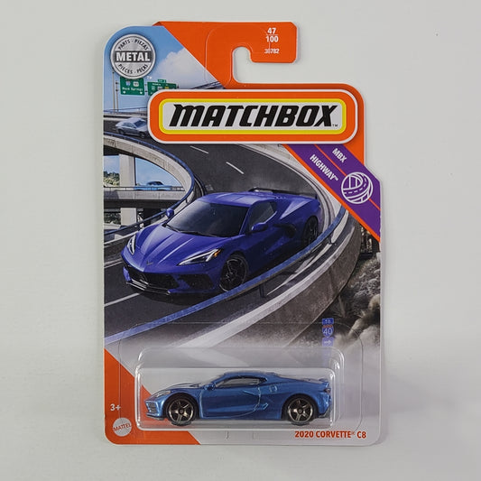 Matchbox - 2020 Corvette C8 (Metalflake Blue)