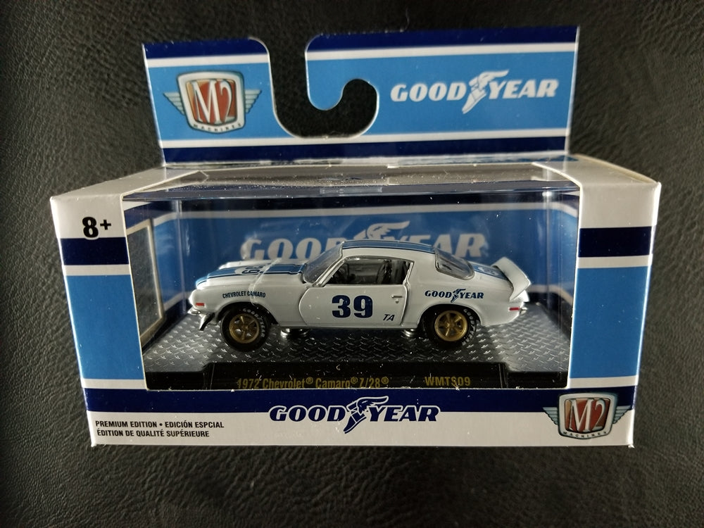 M2 - 1972 Chevrolet Camaro Z/28 (White) [Good Year] [Ltd. Ed. - 1 of 7800] [Walmart Exclusive]