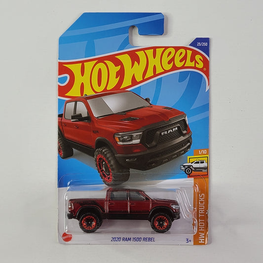 Hot Wheels - 2020 Ram 1500 Rebel (Metalflake Red) [Card Variant]