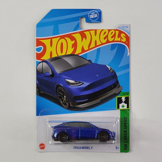 Hot Wheels - Tesla Model Y (Deep Blue Metallic)