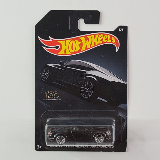 Hot Wheels - Bentley Continental Supersports (Black) [Wal-Mart Exclusive]