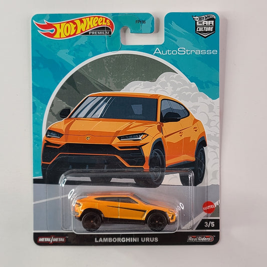 Hot Wheels Premium Real Riders - Lamborghini Urus (Orange)