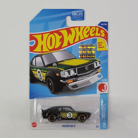 Hot Wheels - Mazda RX-3 (Black) [Factory Sealed 2022 Set]