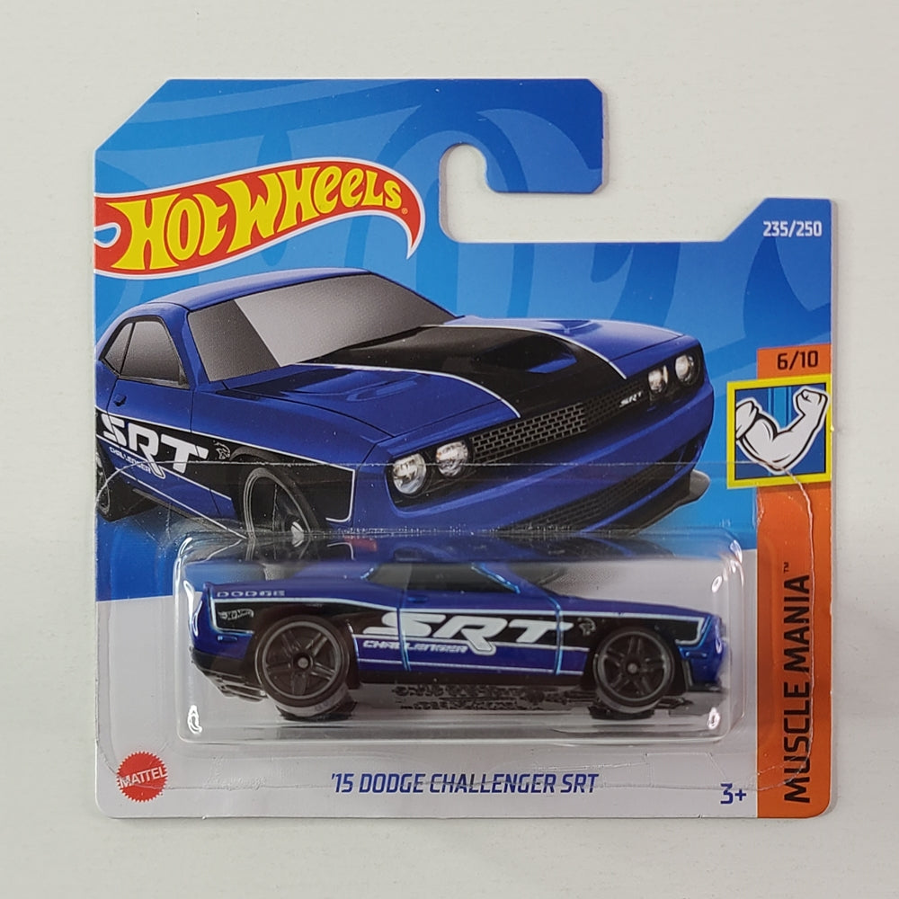 Hot Wheels - '15 Dodge Challenger SRT (Dark Blue) [Short Card]