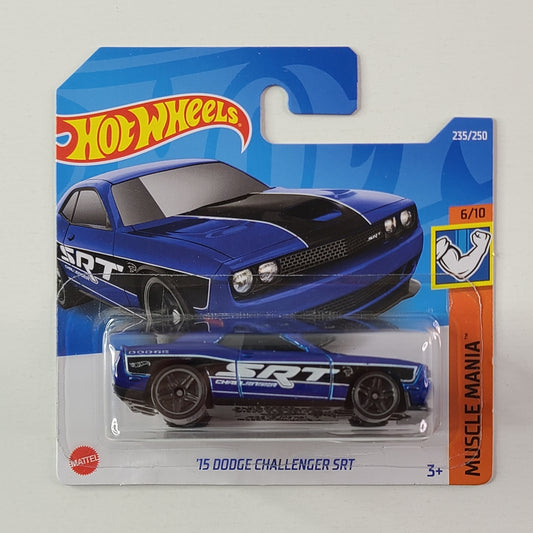 Hot Wheels - '15 Dodge Challenger SRT (Dark Blue) [Short Card]