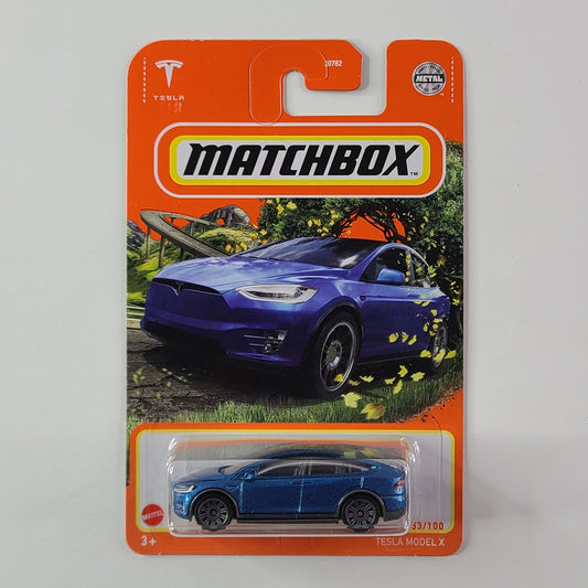 Matchbox - Tesla Model X (Metalflake Blue)
