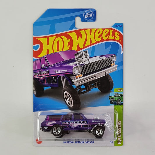 Hot Wheels - '64 Nova Wagon Gasser (Metallic Purple)
