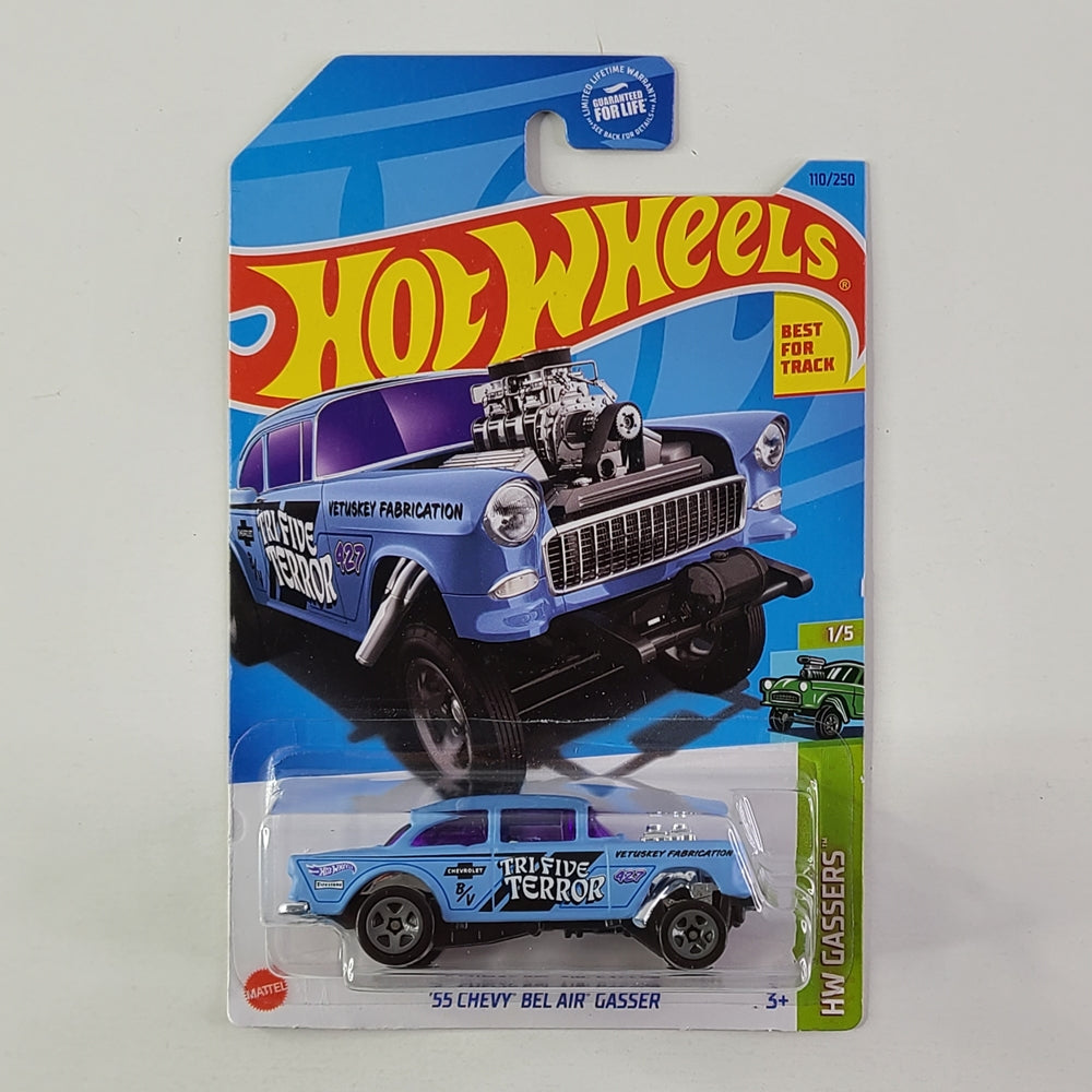 Hot Wheels - '55 Chevy Bel Air Gasser (Matte Light Blue)