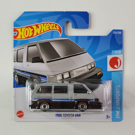 Hot Wheels - 1986 Toyota Van (Metalflake Silver) [Short Card]