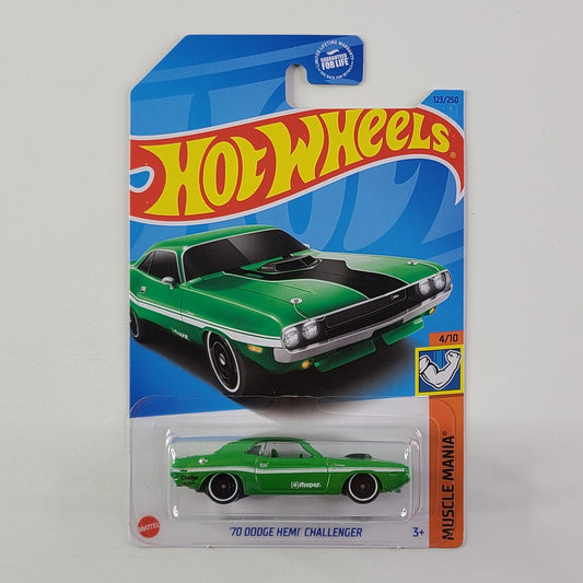 Hot Wheels - '70 Dodge Hemi Challenger (Green)