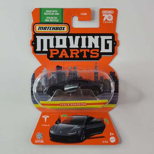 Matchbox Moving Parts - Tesla Roadster (Metalflake Dark Blue)