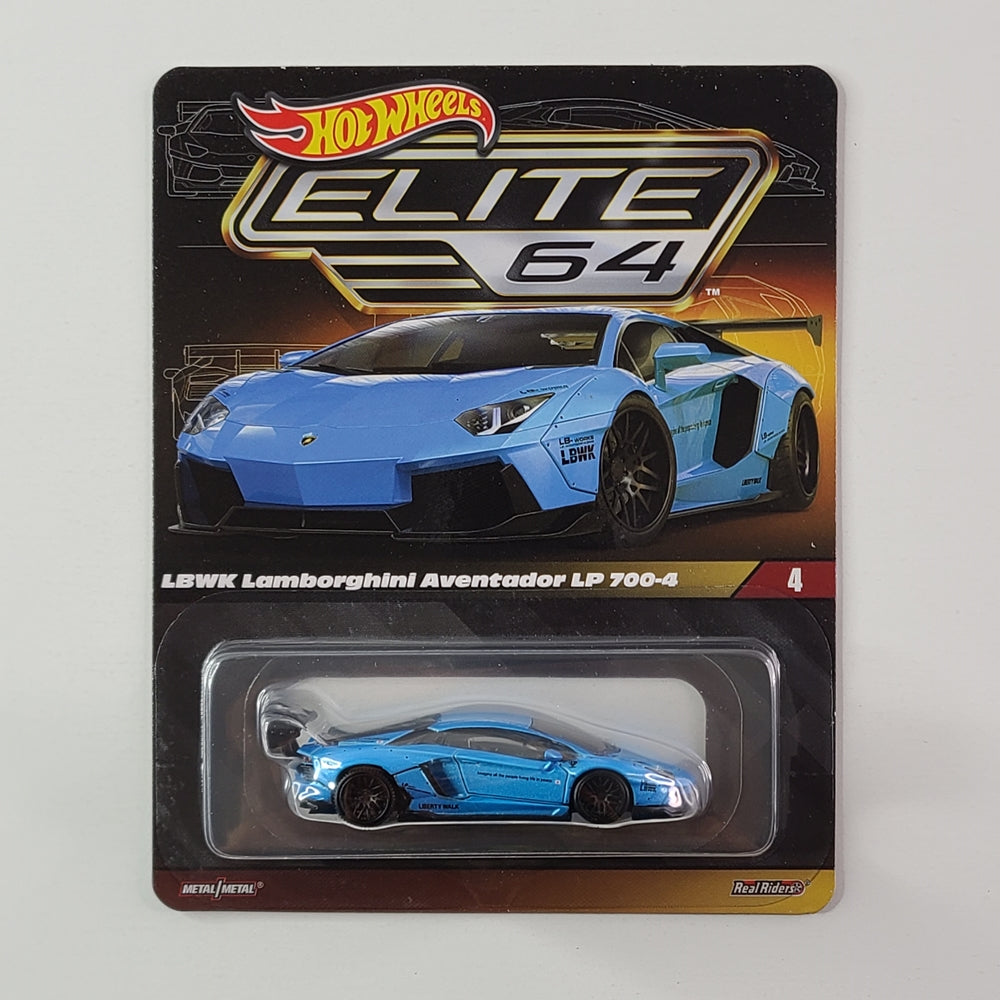 Hot Wheels Real Riders - LBWK Lamborghini Aventador LP 700-4 (Pearl Blue) [HWC Exclusive]