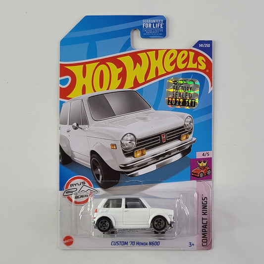 Hot Wheels - Custom '70 Honda N600 (White) [Factory Sealed 2022 Set]