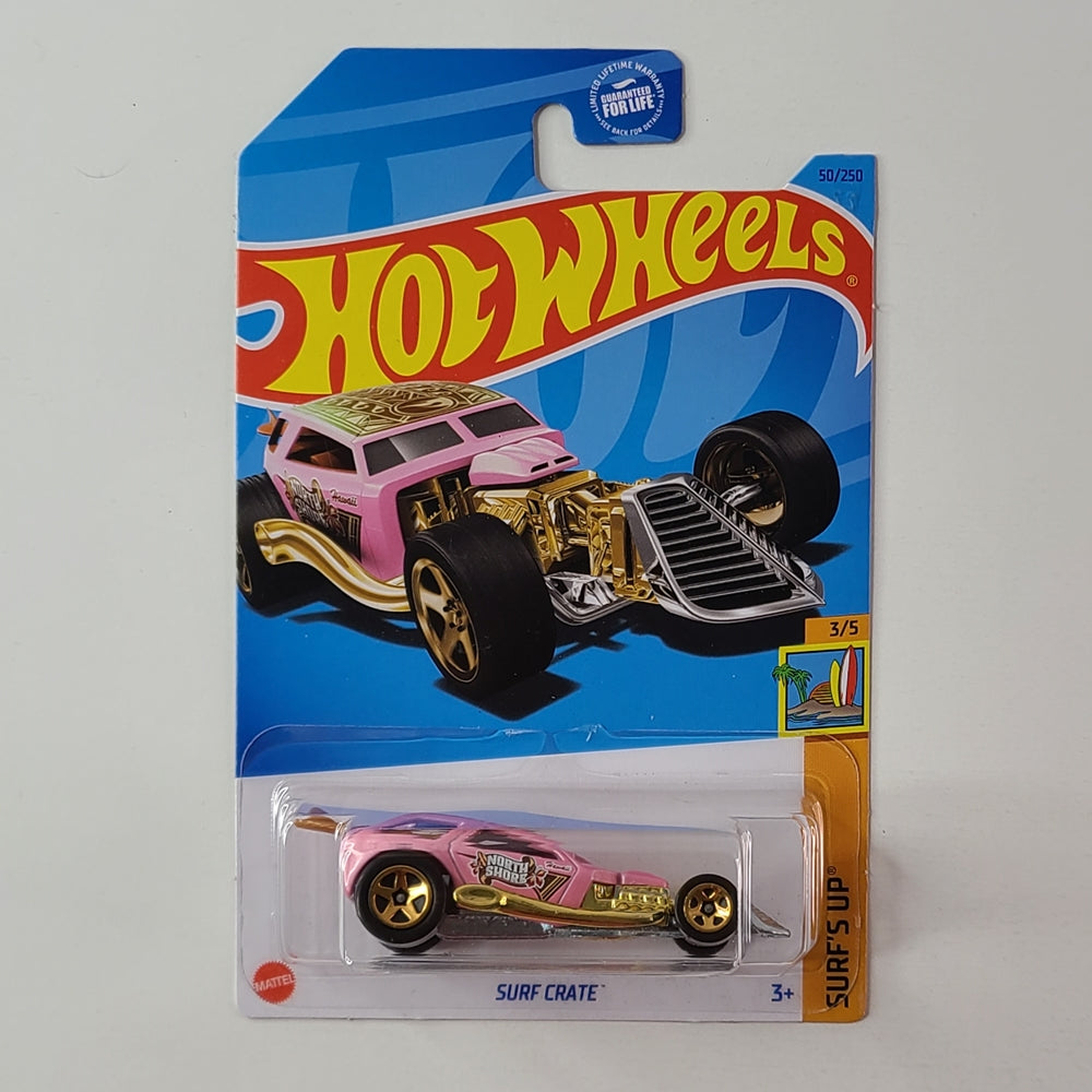 Hot Wheels - Surf Crate (Pink) [Treasure Hunt]