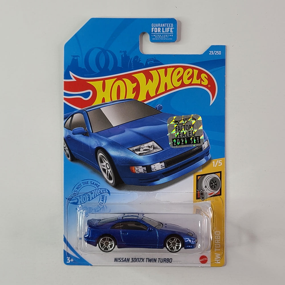 Hot Wheels - Nissan 300ZX Twin Turbo (Yellow) [Factory Sealed 2021 Set]