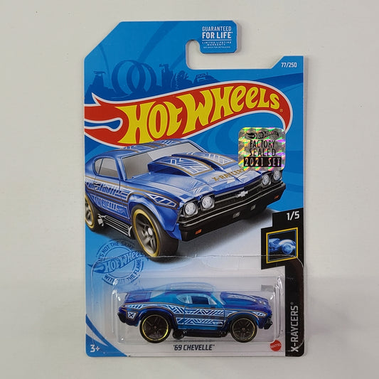Hot Wheels - '69 Chevelle (Clear Blue) [Factory Sealed 2021 Set]