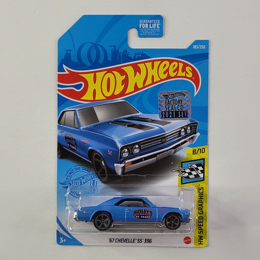 Hot Wheels - '67 Chevelle SS 396 (Metalflake Blue) [Factory Sealed 2021 Set]