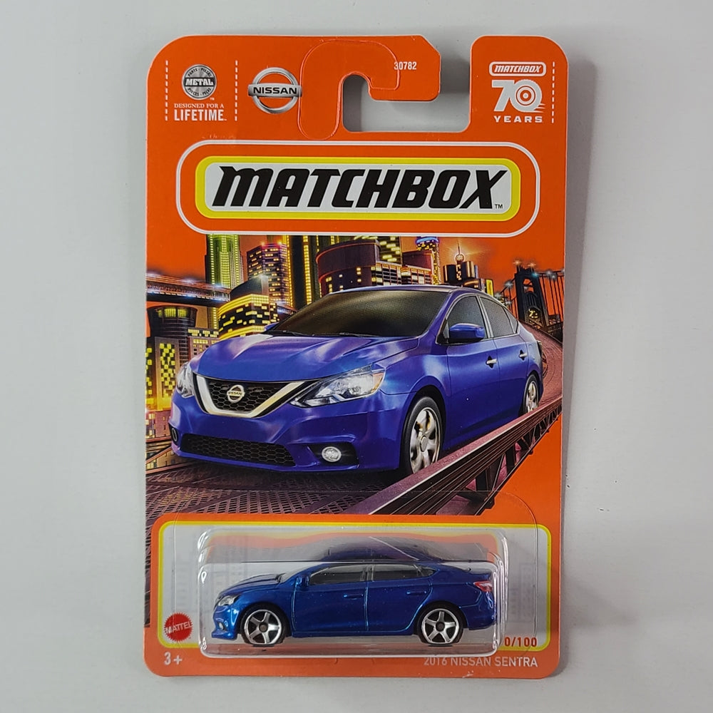 Matchbox - 2016 Nissan Sentra (Metalflake Blue)