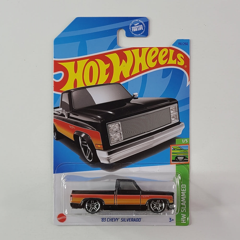 Hot Wheels - '83 Chevy Silverado (Black) – Throwback Collectibles