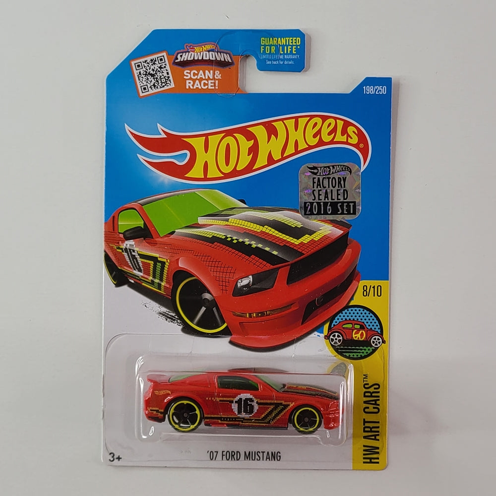 Hot Wheels - '07 Ford Mustang (Red) [Factory Sealed 2016 Set]