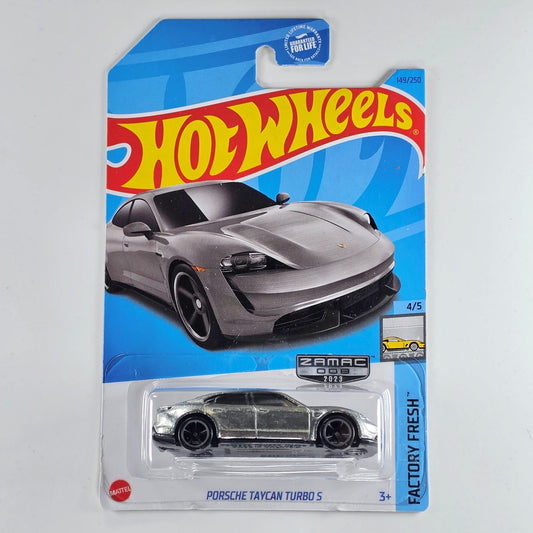 Porsche Taycan Turbo S (Silver) [Hot Wheels Zamac]