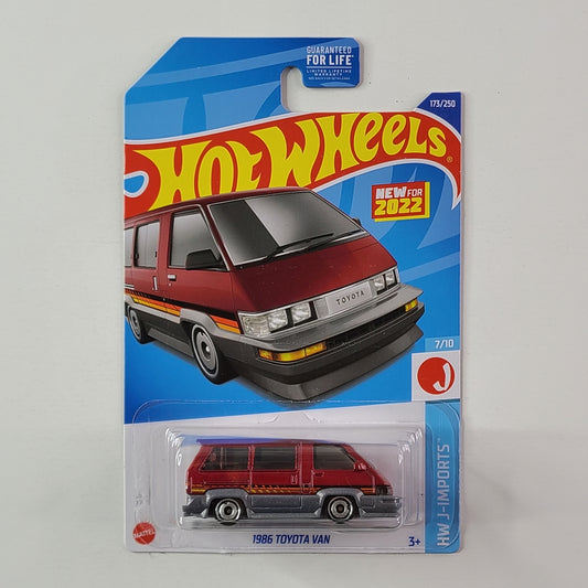 Hot Wheels - 1986 Toyota Van (Metalflake Dark Red)