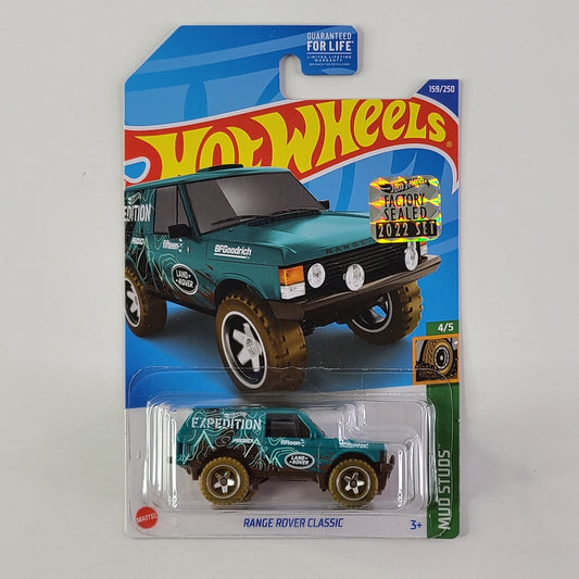 Hot Wheels - Range Rover Classic (Teal) [Factory Sealed 2022 Set]
