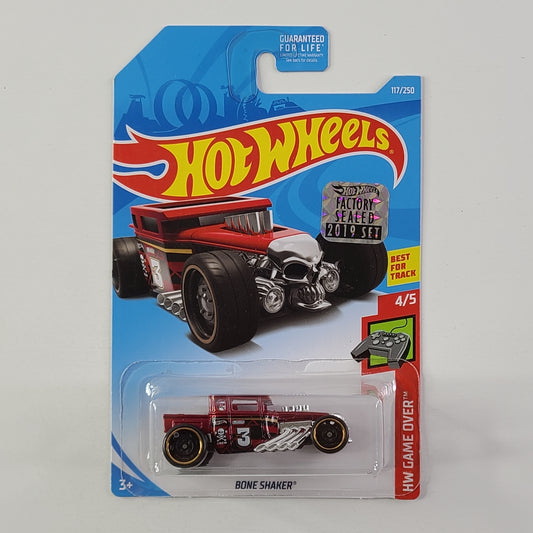 Hot Wheels - Bone Shaker (Red) [Factory Sealed 2019 Set]