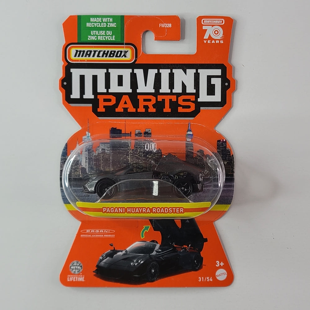 Matchbox Moving Parts - Pagani Huayra Roadster (Black)