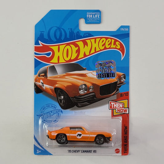 Hot Wheels - '70 Chevy Camaro RS (Glossy Orange) [Factory Sealed 2022 Set]